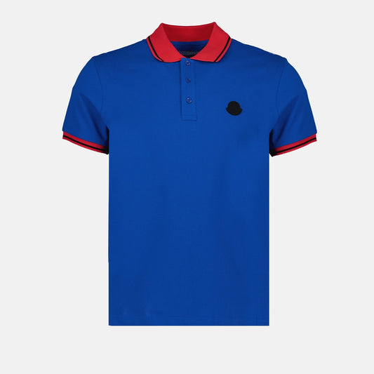 Moncler, tricolor polo, luxury men's polo, designer polo shirt, premium men's fashion