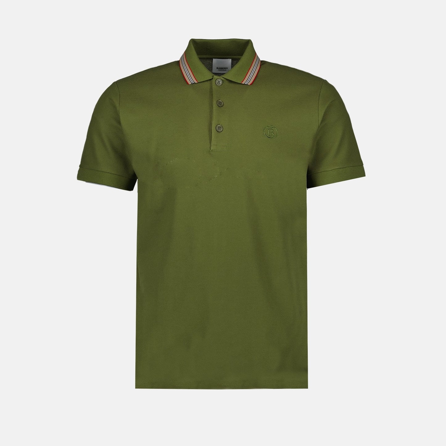 Burberry polo, men's luxury polo, green polo shirt, designer polo, Burberry fashion