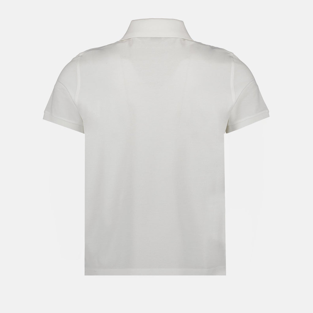 Image of YSL White Polo Shirt by Saint Laurent for Men - Season Spring-Summer 2023 - Product detail view 1