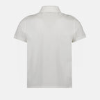Image of YSL White Polo Shirt by Saint Laurent for Men - Season Spring-Summer 2023 - Product detail view 1