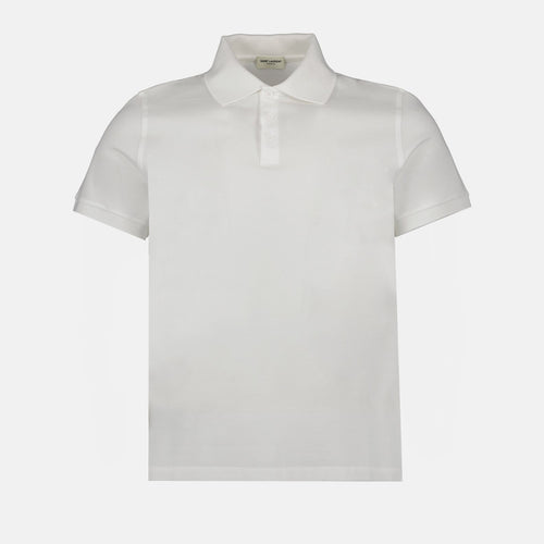 Camisa Polo Blanca YSL