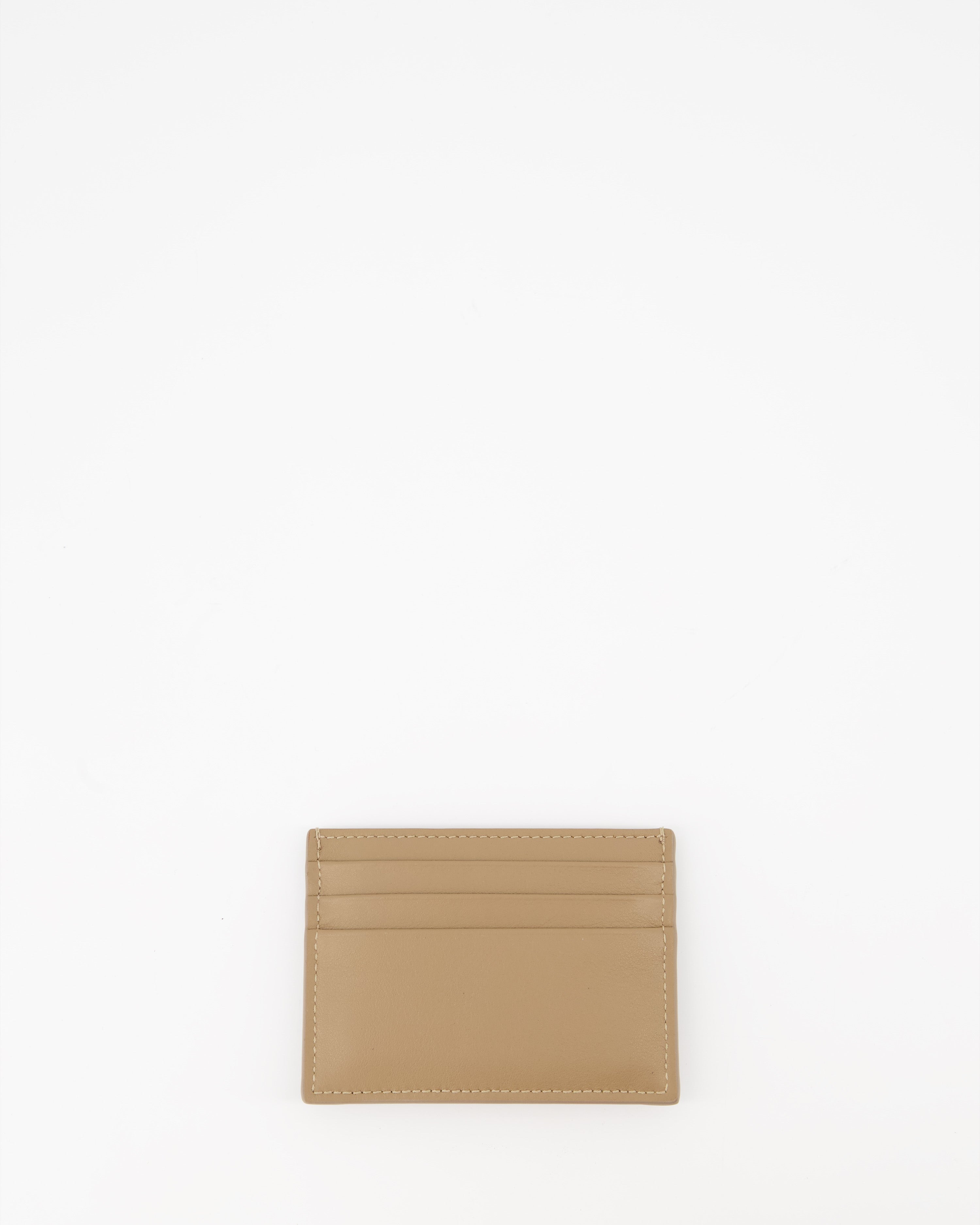 Alexander McQueen, leather card holder, men's accessories, luxury card holder, beige card holder
