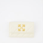 luxury card holder, Off-White card holder, quilted leather, women's accessories, designer card holder