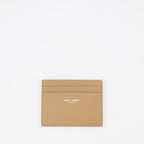 Saint Laurent, Grained Leather Cardholder, Men's Accessories, Luxury Leather, Designer Cardholder