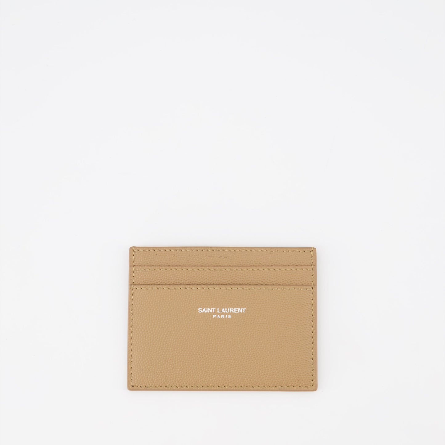 Saint Laurent, Grained Leather Cardholder, Men's Accessories, Luxury Leather, Designer Cardholder