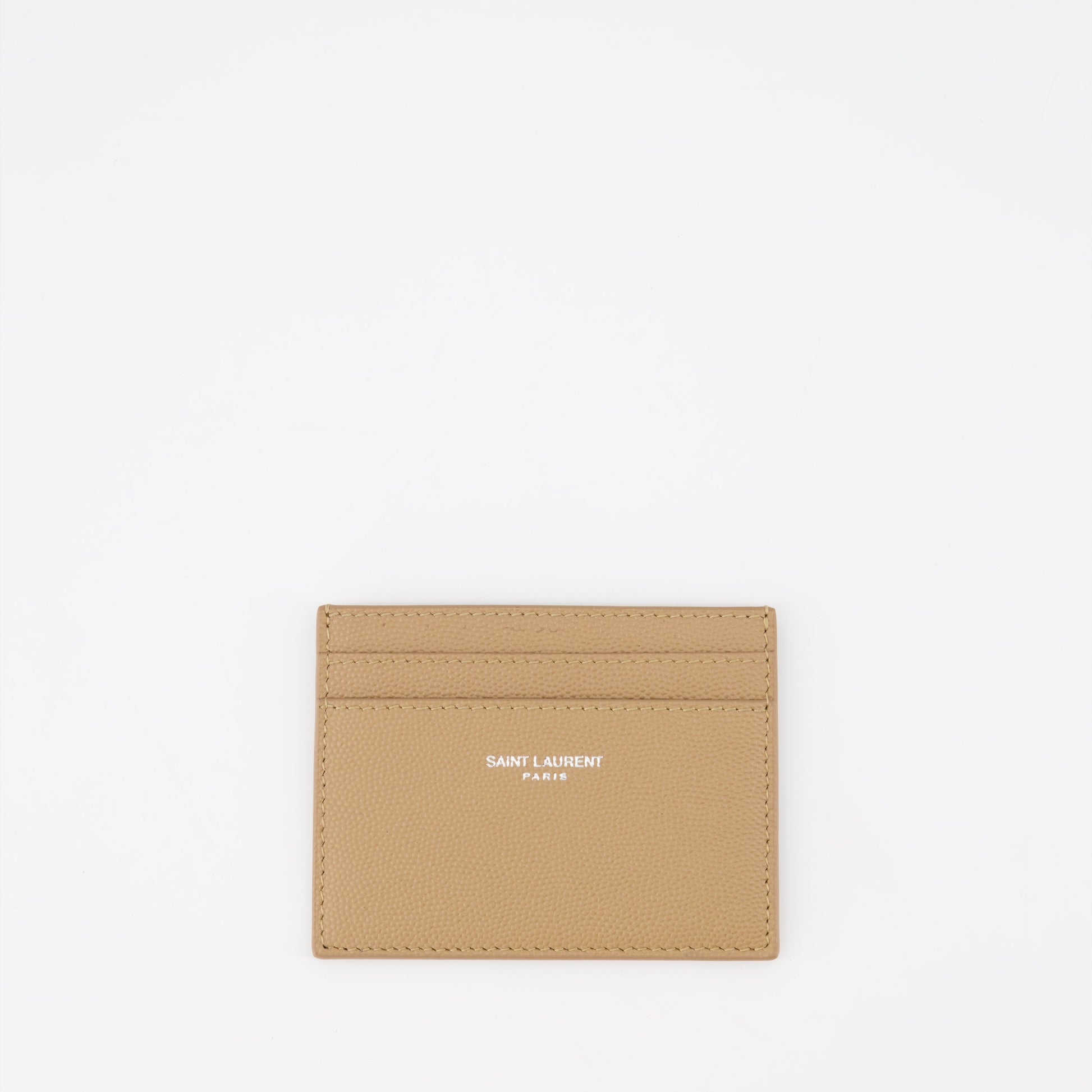 Saint Laurent, Grained Leather Cardholder, Men's Accessories, Luxury Leather, Designer Cardholder