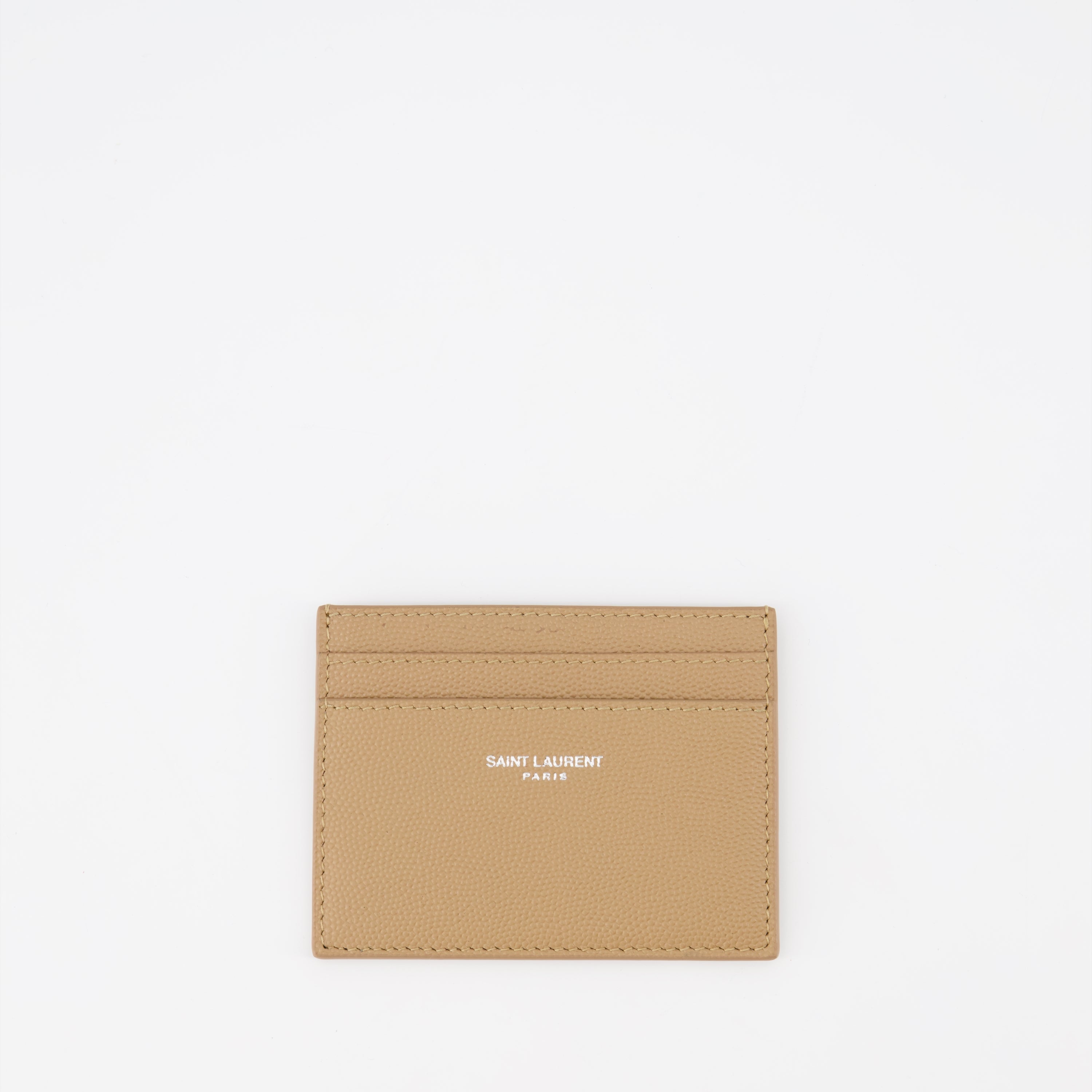 Saint Laurent, Grained Leather Cardholder, Men's Accessories, Luxury Leather, Designer Cardholder