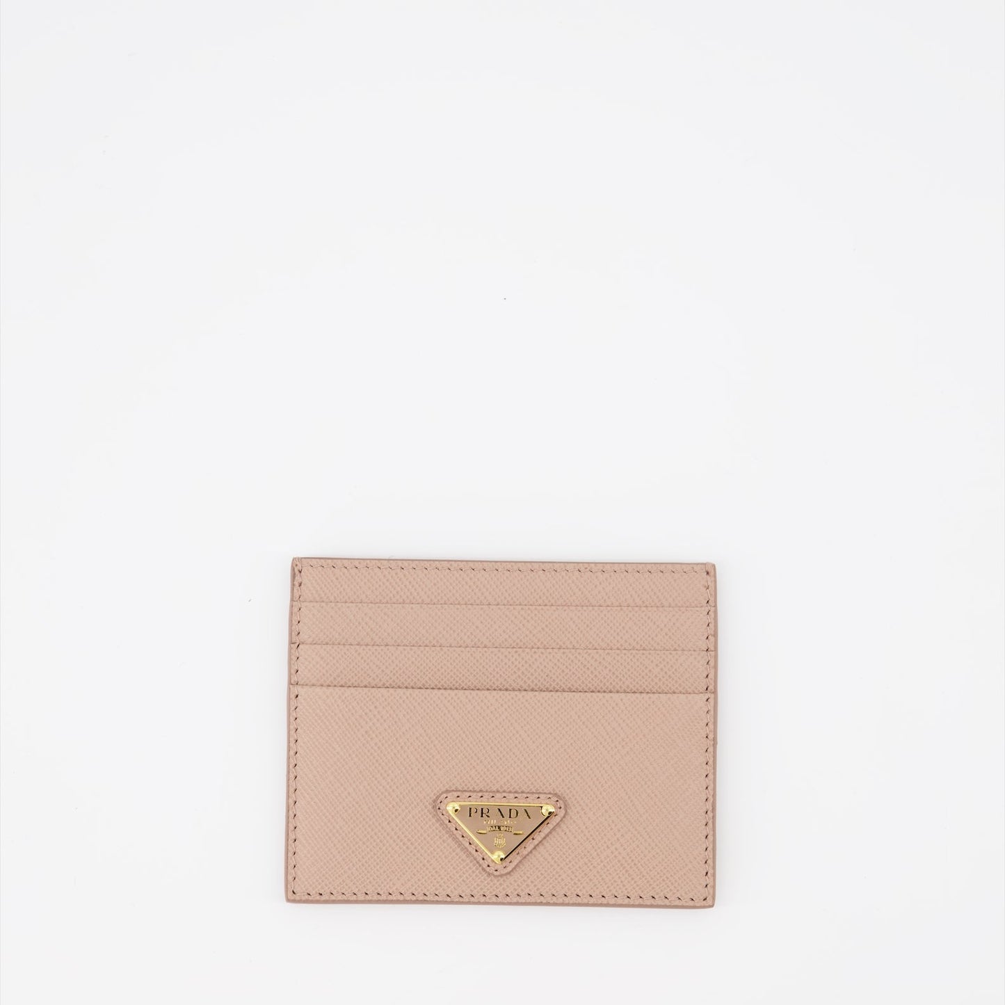 Prada, Saffiano leather card holder, brown leather card holder, luxury card holder, designer accessories