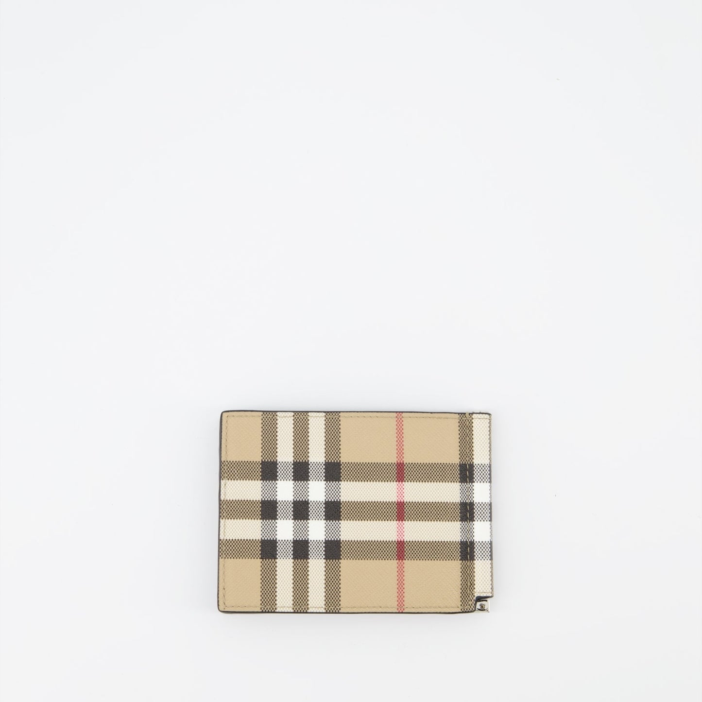 Burberry card holder, Luxury men's accessories, Checkered card holder, Foldable card case, High-end card holder