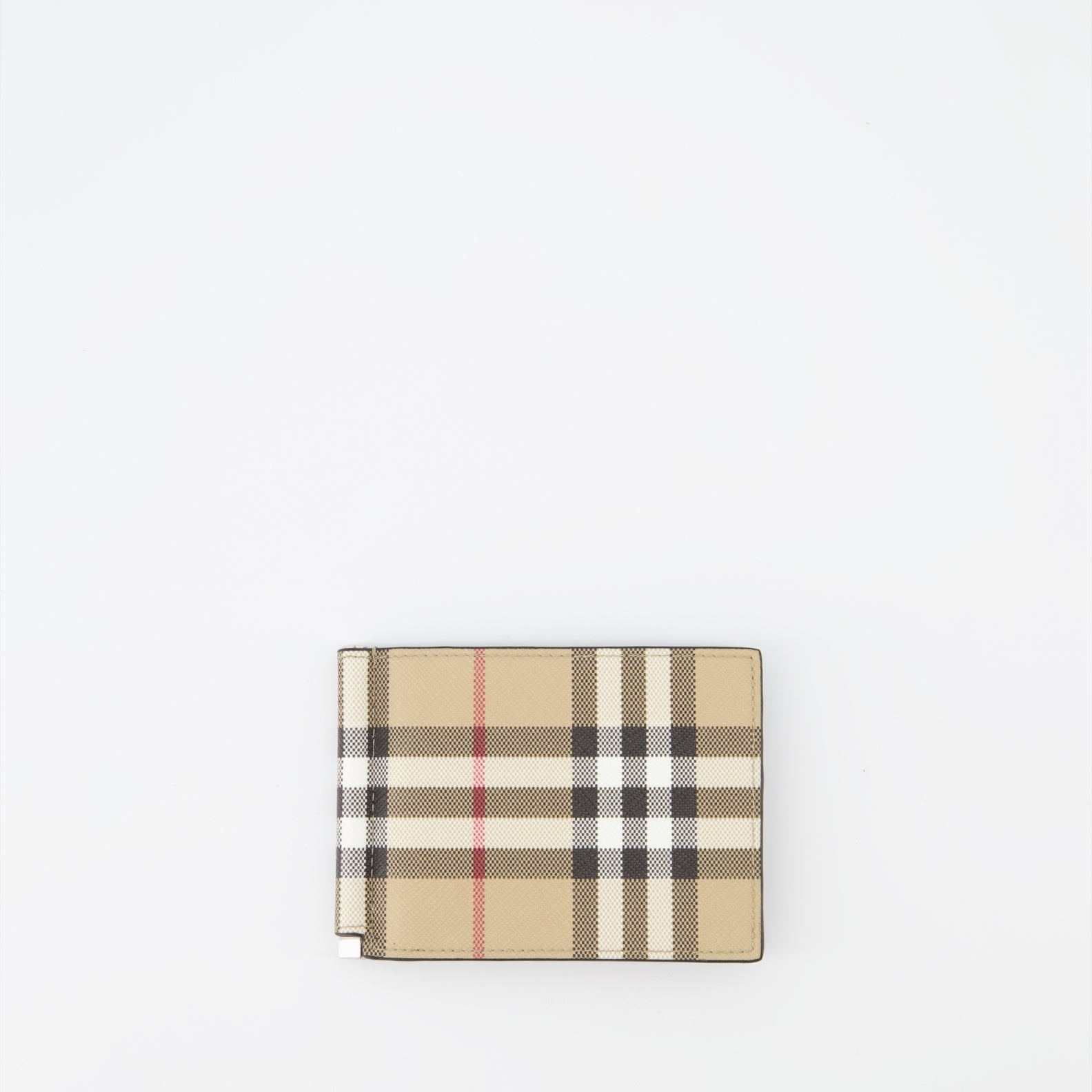 Burberry card holder, Luxury men's accessories, Checkered card holder, Foldable card case, High-end card holder