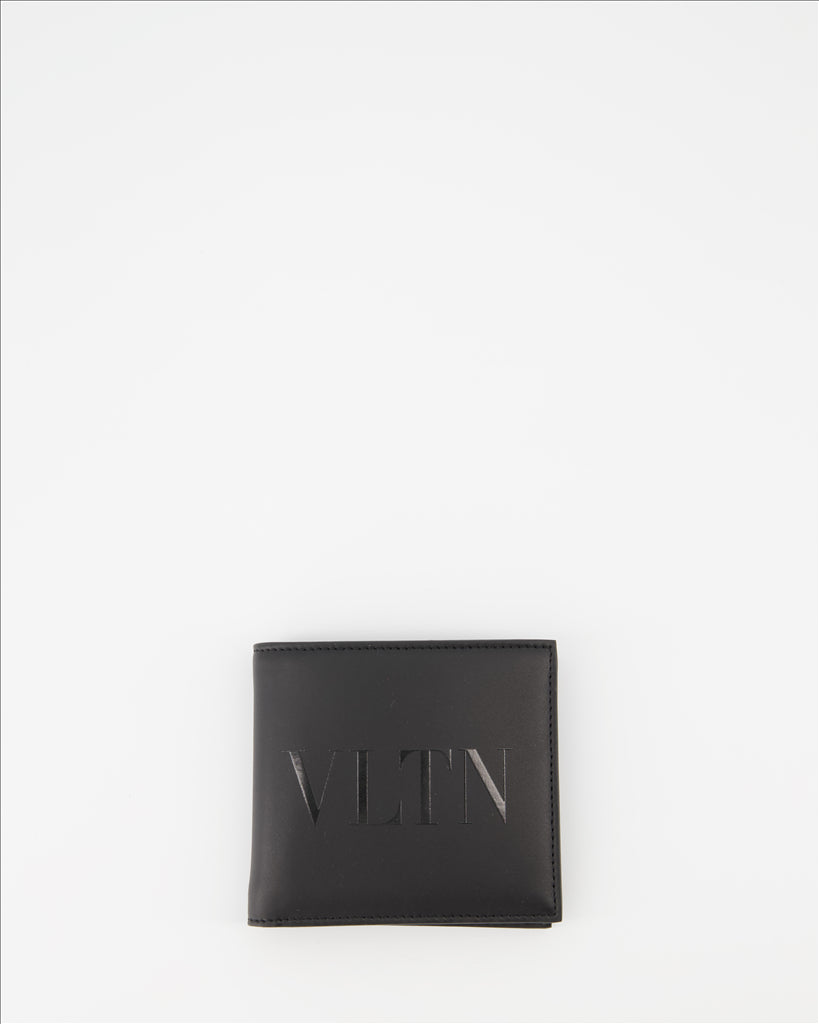 Valentino Garavani, leather wallet, luxury accessory, elegant wallet, VLTN