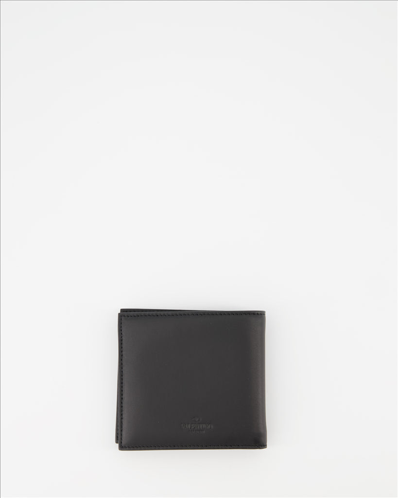 Valentino Garavani, leather wallet, luxury accessory, elegant wallet, VLTN