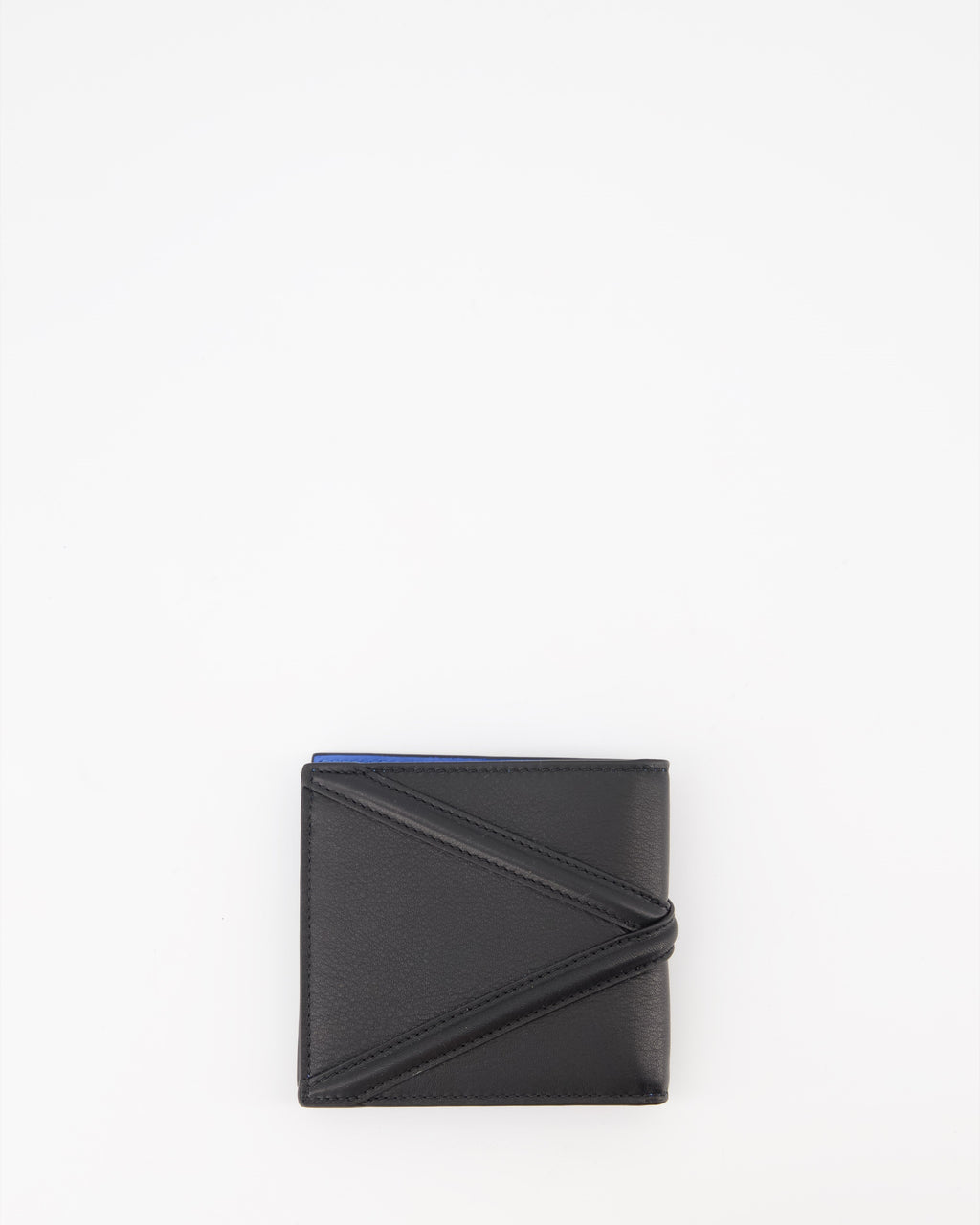 Alexander McQueen Wallet, Black Leather Wallet, Luxury Wallet, Harness Detail Wallet, Designer Accessories