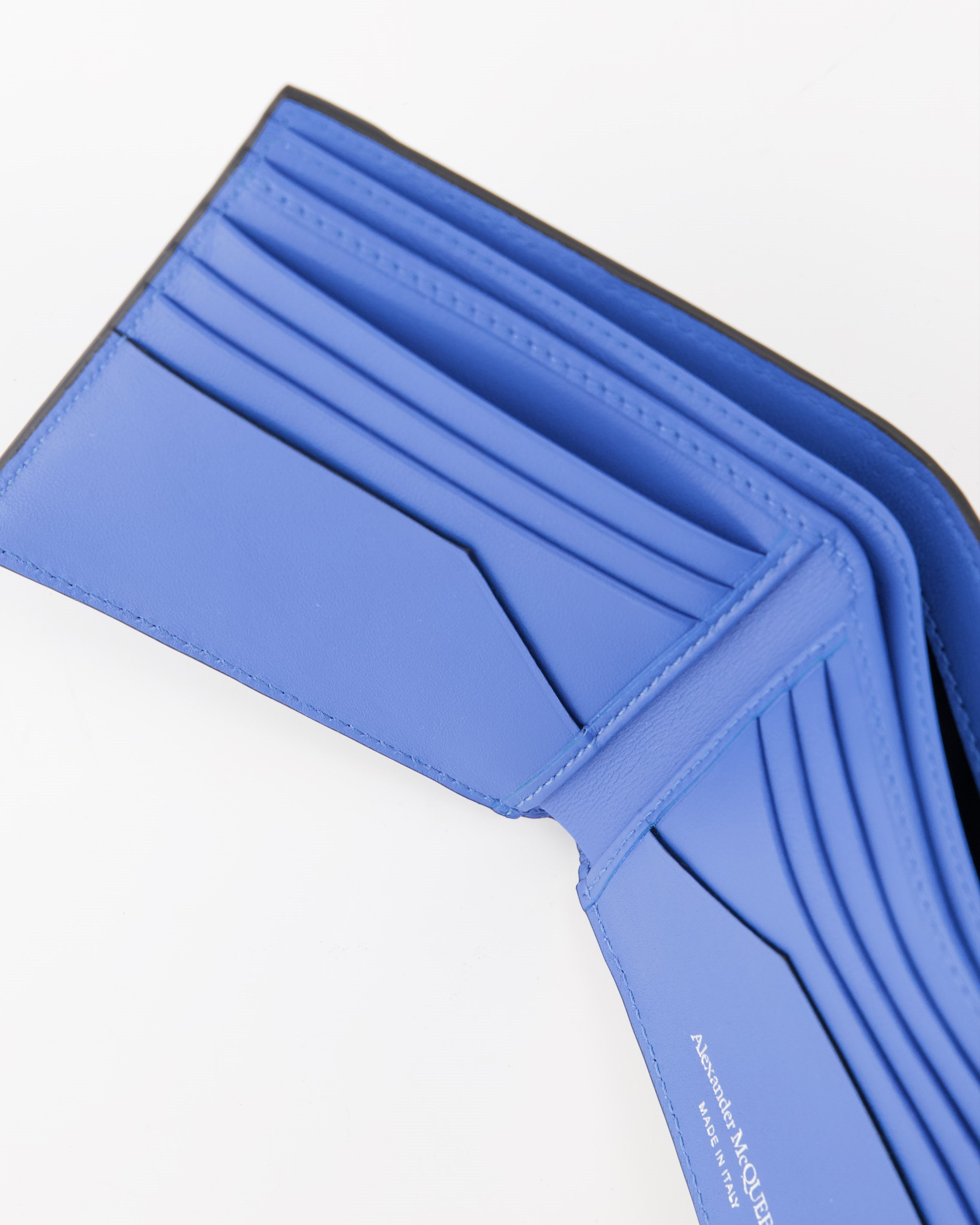 Alexander McQueen Wallet, Black Leather Wallet, Luxury Wallet, Harness Detail Wallet, Designer Accessories