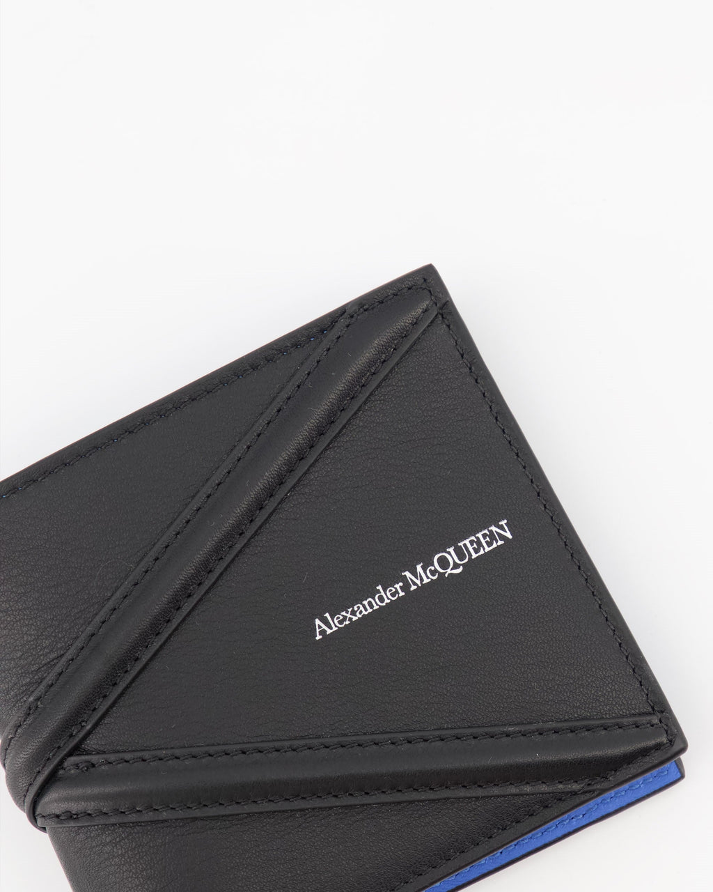 Alexander McQueen Wallet, Black Leather Wallet, Luxury Wallet, Harness Detail Wallet, Designer Accessories