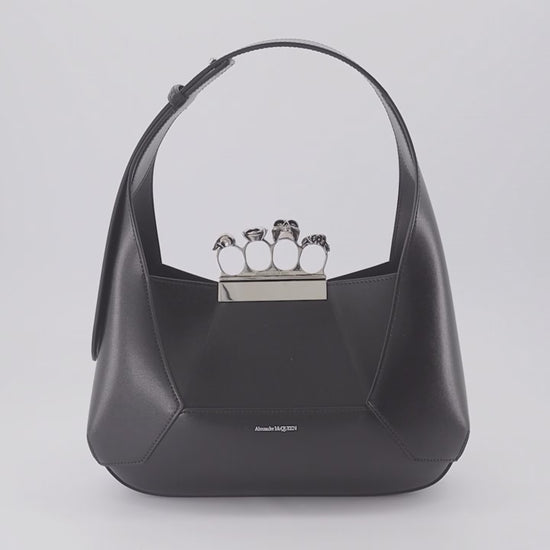 Alexander McQueen, Jewelled Hobo Bag, Women's Luxury Bag, Designer Leather Bag, High-end Accessories