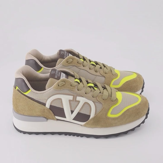 Valentino Garavani, VLogo Pace Sneakers, Beige Sneakers, Luxury Men's Footwear, High-end Men's Shoes