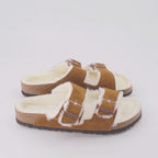 Birkenstock, Shearling Fur Sandals, Men's Luxury Sandals, Comfortable Footwear, Designer Sandals