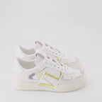Valentino Garavani, women's luxury sneakers, VL7N white gold, designer sneakers, high-end footwear