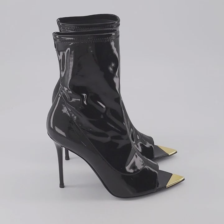 Giuseppe Zanotti, ankle boots, women's luxury footwear, black leather boots, high-end fashion