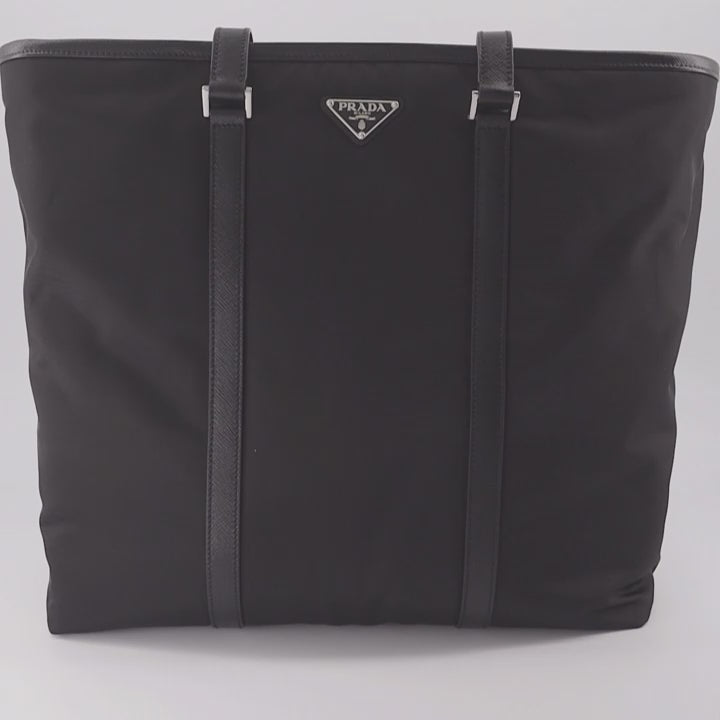 Prada tote bag, Re-Nylon bag, men's luxury tote, sustainable fashion, designer accessories