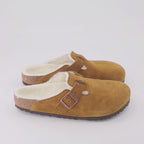 Birkenstock, luxury mules, fur-lined mules, Boston mules, men's designer footwear