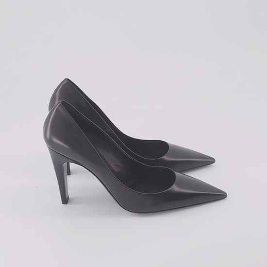 Prada, leather pumps, women's luxury shoes, high-heeled shoes, designer footwear