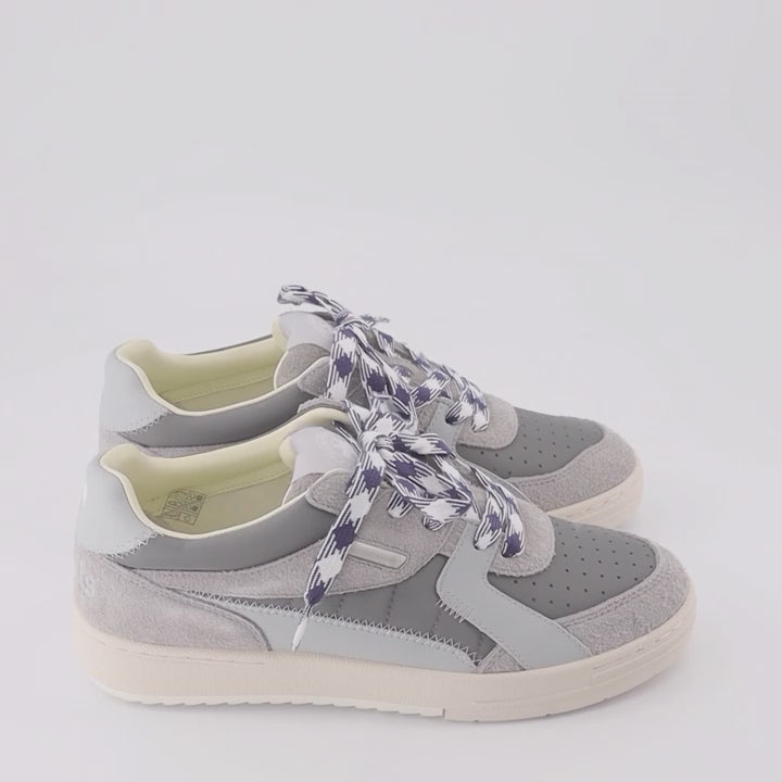 Palm University sneakers, gray-beige sneakers, luxury casual footwear, Palm Angels sneakers, high-end fashion sneakers
