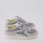 Palm University sneakers, gray-beige sneakers, luxury casual footwear, Palm Angels sneakers, high-end fashion sneakers