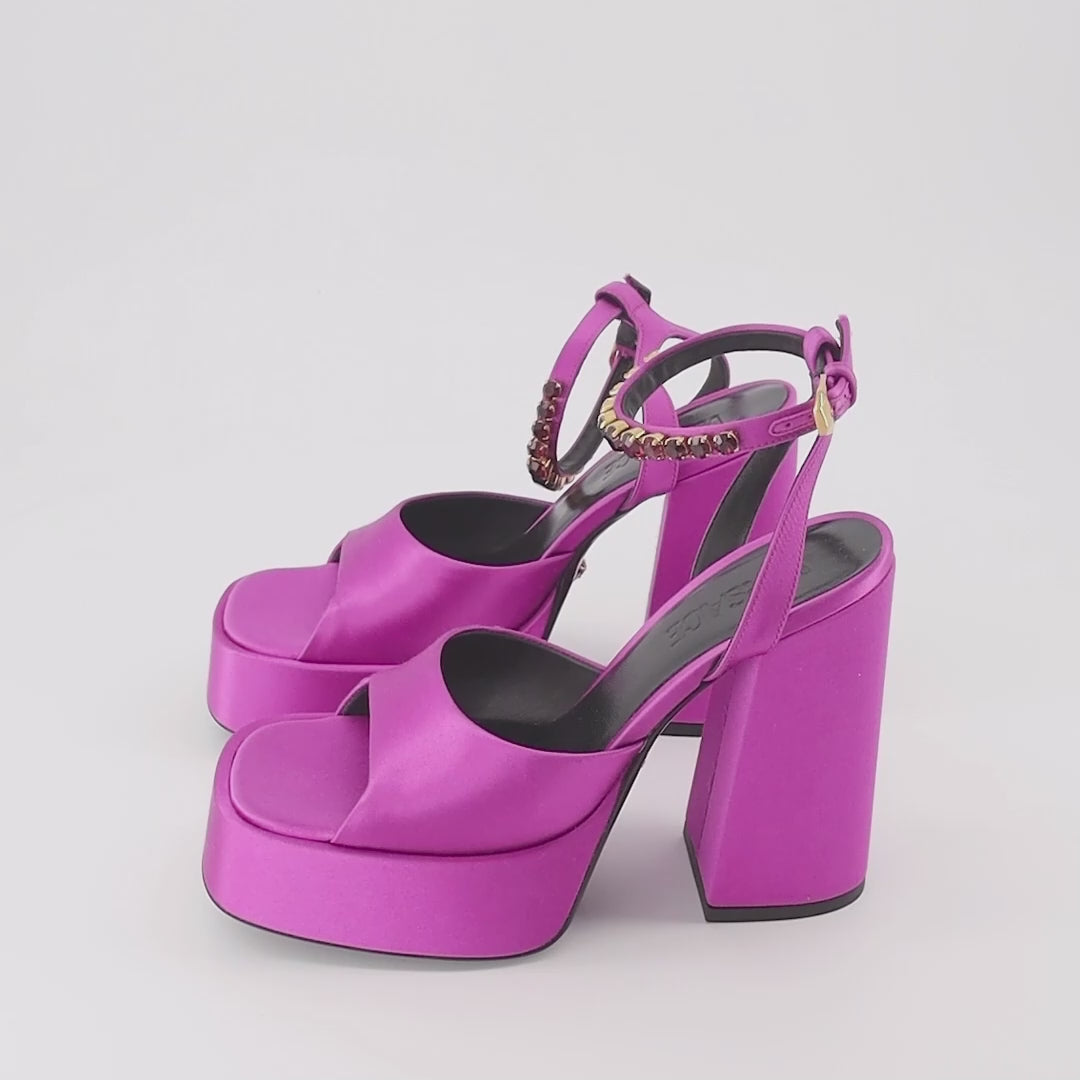 Versace, platform sandals, Medusa Aevitas, luxury footwear, women's designer shoes