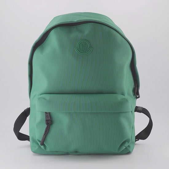 Moncler backpack, luxury men's accessories, forest green backpack, designer backpacks, men's fashion