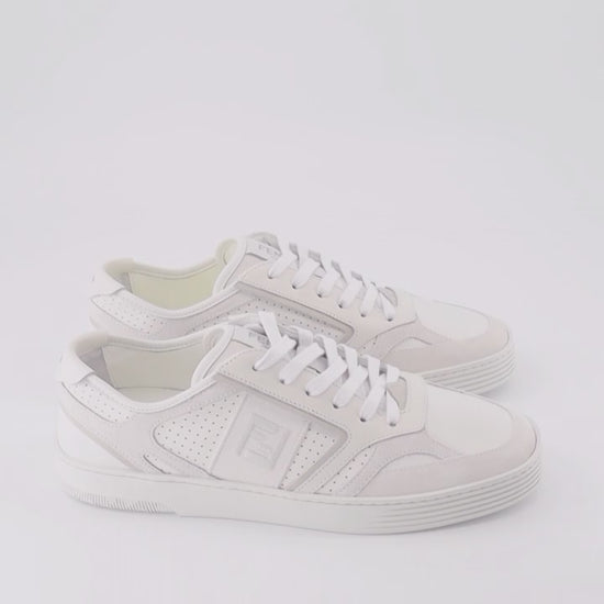 Fendi sneakers, luxury men's footwear, white leather sneakers, designer shoes, Fendi Step