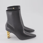 Givenchy, leather ankle boots, women's luxury footwear, G-Cube boots, designer shoes