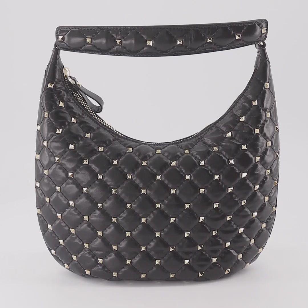 Valentino Garavani, Small Hobo Bag, Rockstud Spike, Luxury Women's Bag, Designer Handbag