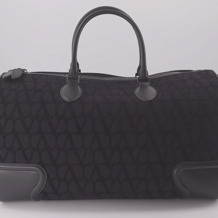 Valentino Garavani, luxury duffle bag, men's fashion, designer bag, canvas bag