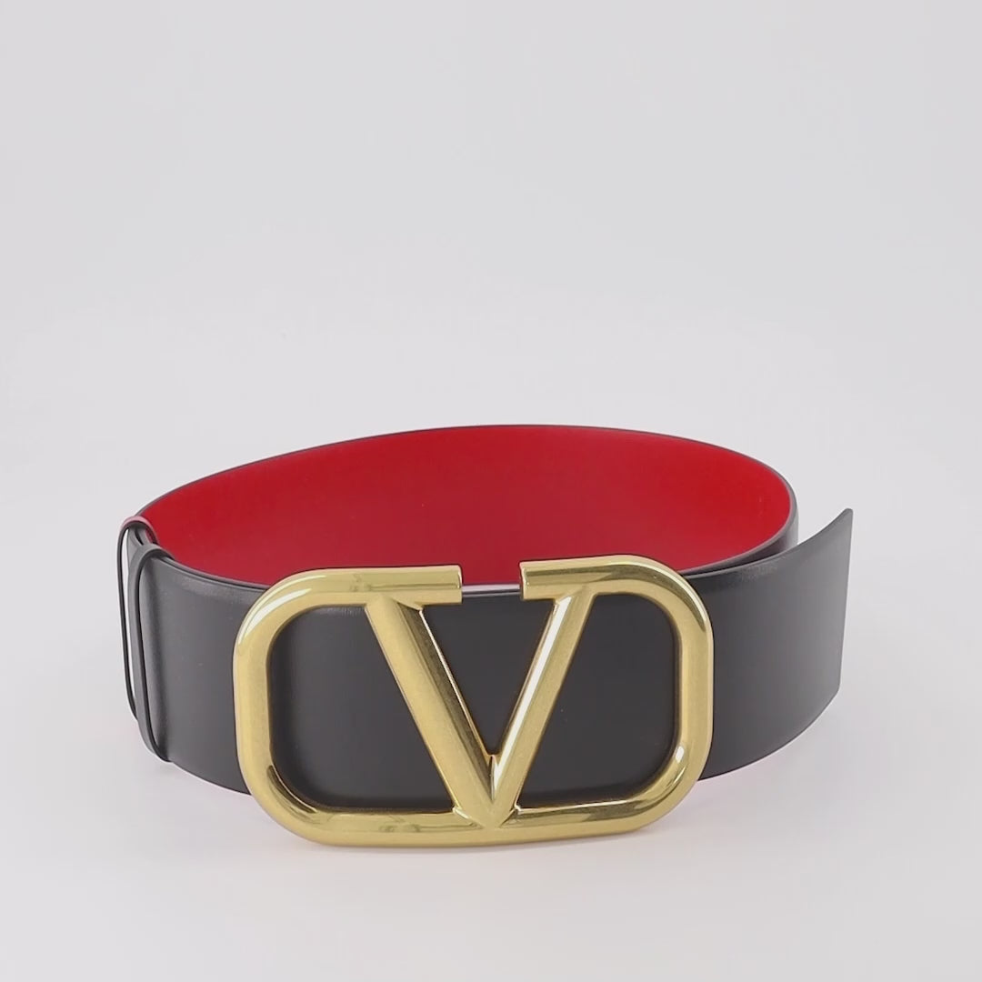 Valentino Garavani belt, VLogo belt, reversible belt, women's luxury accessories, designer belt