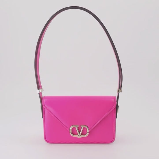 Valentino Garavani, VLogo envelope bag, pink luxury bag, designer women's accessories, high-end fashion