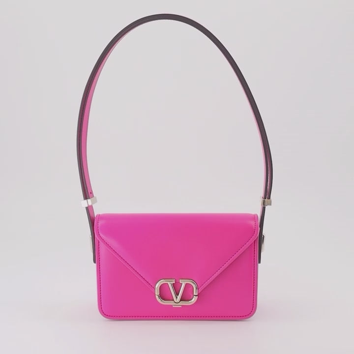 Valentino Garavani, VLogo envelope bag, pink luxury bag, designer women's accessories, high-end fashion