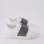 Valentino Garavani sneakers, luxury men's footwear, white-grey sneakers, designer sneakers, Valentino shoes