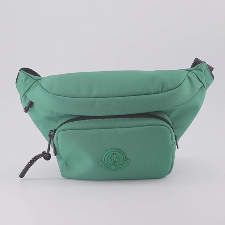 Moncler Waist Bag, Green Durance Bag, Men's Luxury Bag, Designer Accessories, High-End Fashion