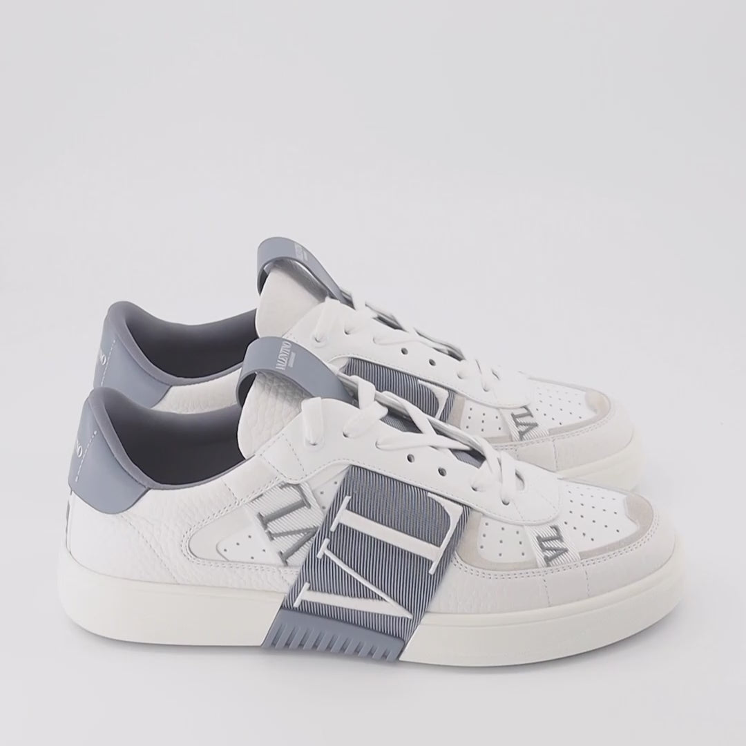 Valentino sneakers, luxury men's shoes, white and blue sneakers, VL7N sneakers, designer footwear