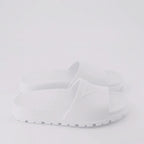 Prada men's slides, luxury men's footwear, designer slides, Prada logo slides, summer footwear