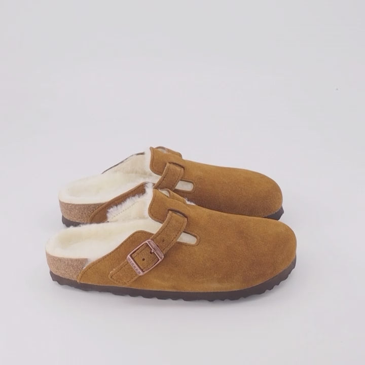 Birkenstock, Fur Mules, Women’s Luxury Footwear, Comfortable Designer Shoes, High-End Fashion