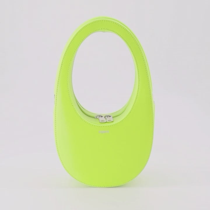 Coperni, mini shoulder bag, green leather, luxury accessories, Swipe Mini bag