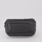 Versace belt bag, monogram belt bag, nylon belt bag, Greca accents, designer belt bag