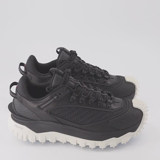 Moncler sneakers, luxury men's footwear, black Trailgrip, high-end sneakers, men's luxury fashion