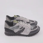 Valentino Garavani, Rockrunner sneakers, grey sneakers, luxury men's footwear, designer sneakers