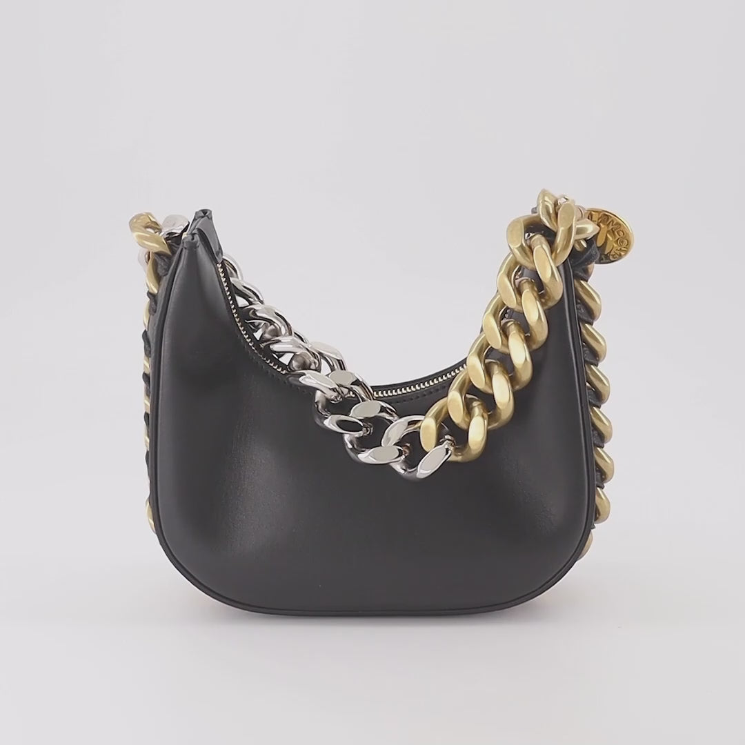 Stella McCartney, Mini Frayme Bag, luxury handbag, women's accessories, black designer bag