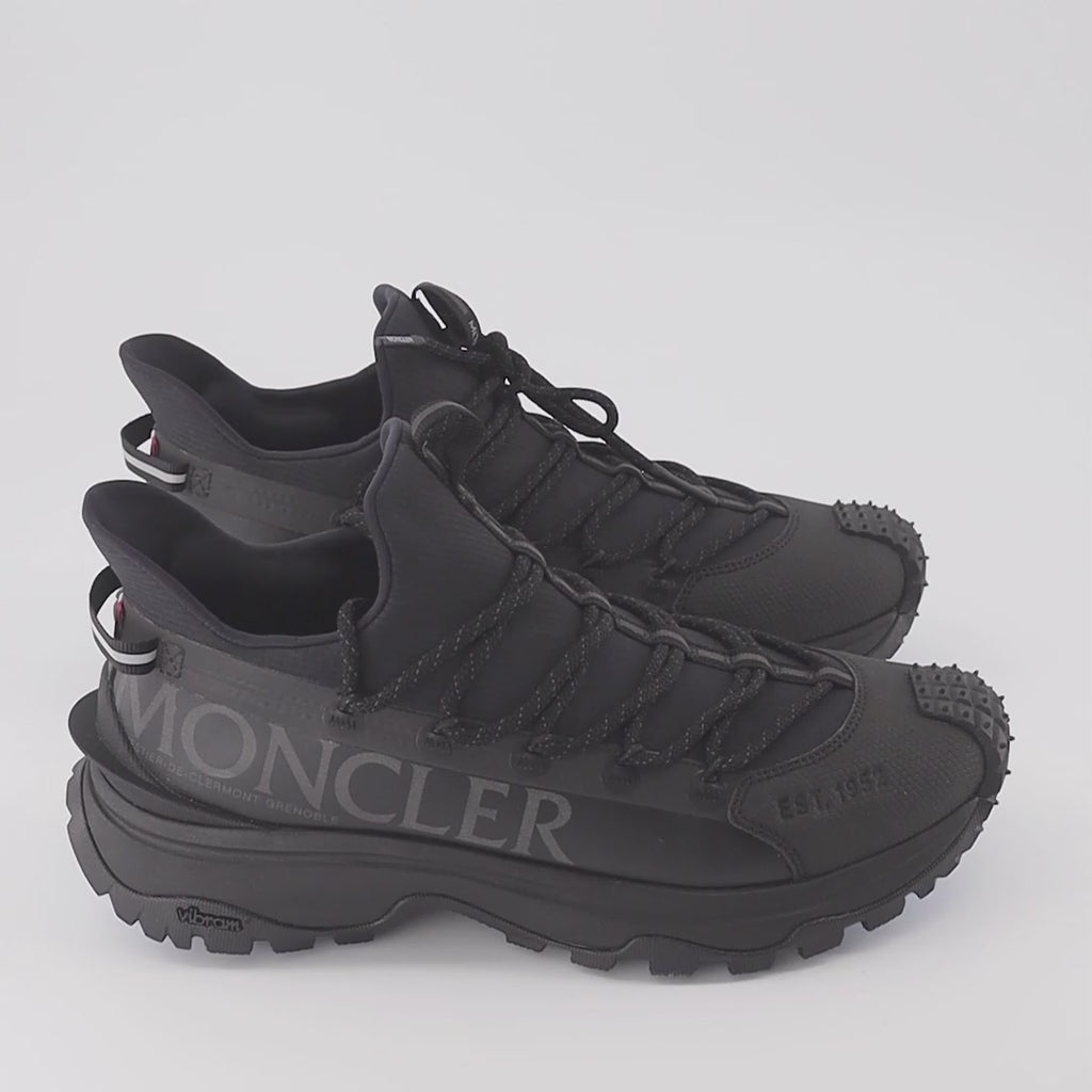 Moncler sneakers, men's luxury footwear, Trailgrip Lite 2, black sneakers, high-end trainers