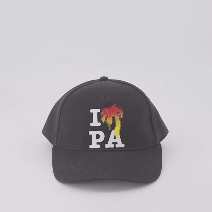 Palm Angels cap, luxury cap, men's designer accessories, "I Love PA" cap, streetwear luxury